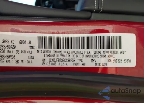 2014 Jeep Grand Cherokee Limited z USA, uszkodzony, nr VIN 1C4RJFBT9EC198758